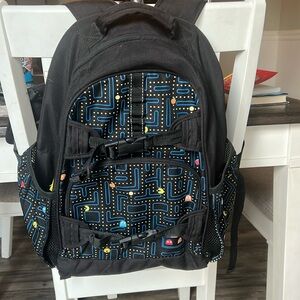Pottery Barn Kids backpack and lunchbox pac-man